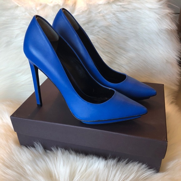 Enzo Angiolini Shoes - Enzo Angiolini Blue Pointy Pumps High Heels sz 9